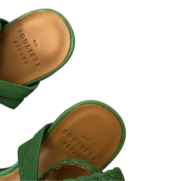 Sezane Natacha Sandals Bright Green - Picture 4 of 9